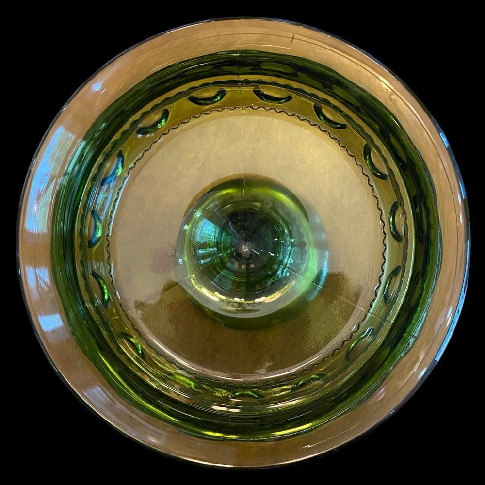 Pair of Vintage 1960s Indiana Glass King’s Crown Compote 5.25” H x 5” W - Picture 4 of 6